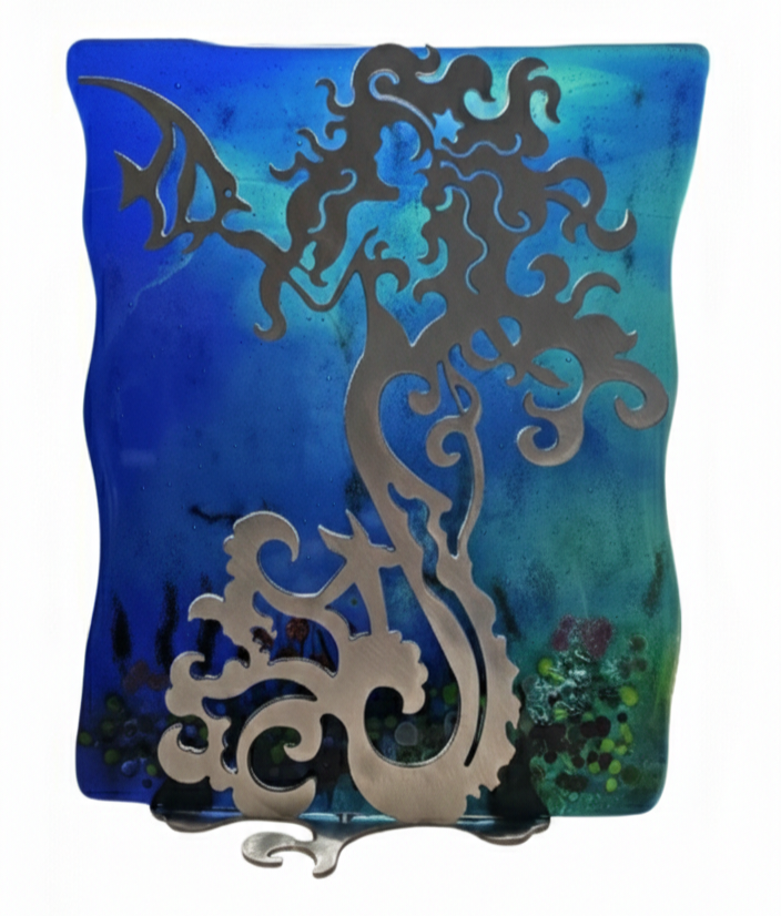 Underwater Fantasy Fused Glass Art