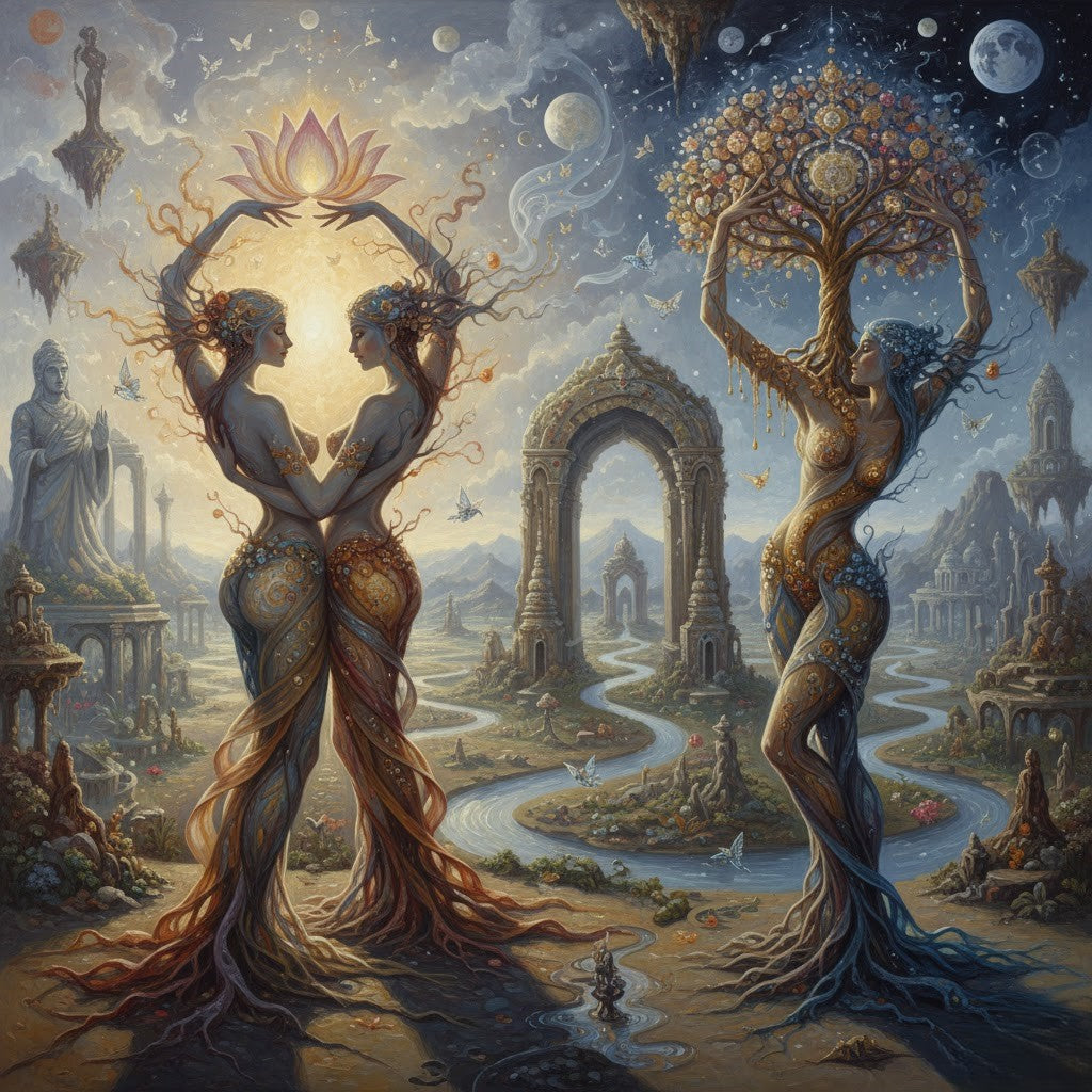 The Sacred Union of the Lotus and the Tree